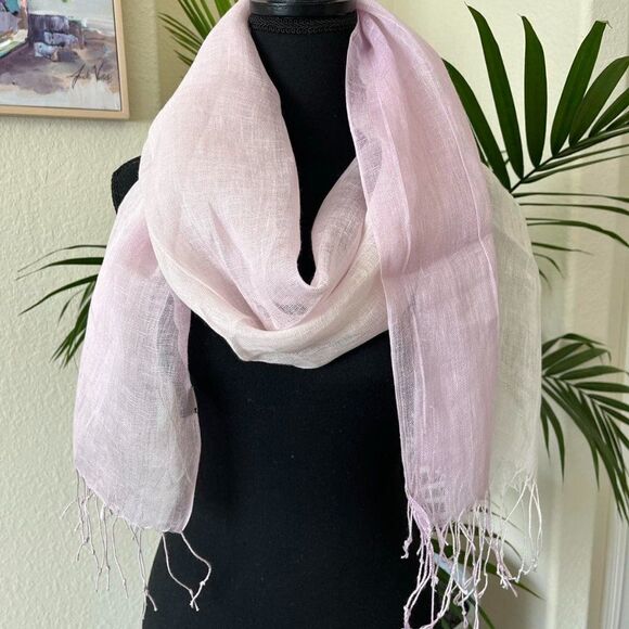 NWT 100% Linen Scarf - Picture 1 of 6